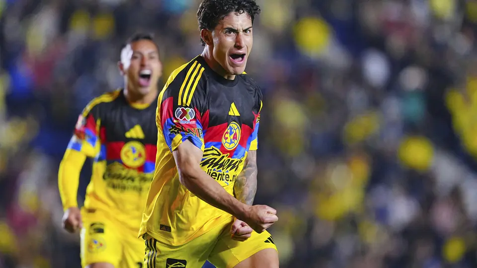 Alejandro Zendejas celebra su gol con Américan | IMAGO 7