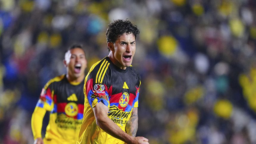 Alejandro Zendejas celebra su gol con Américan | IMAGO 7