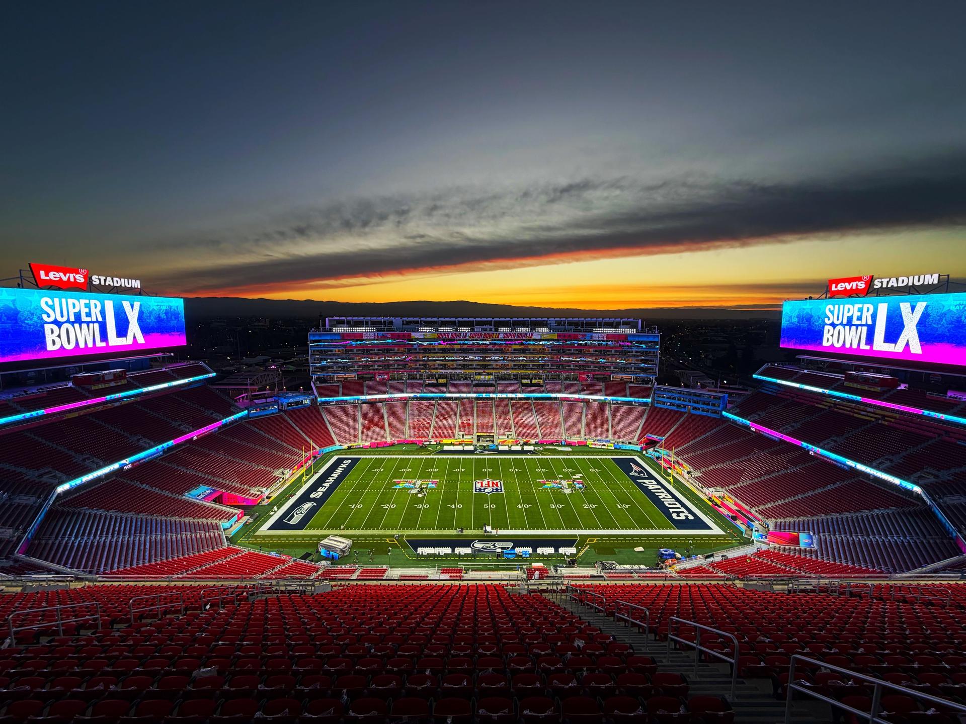 El Levi's Stadium, listo para el partido de hoy | @NFL