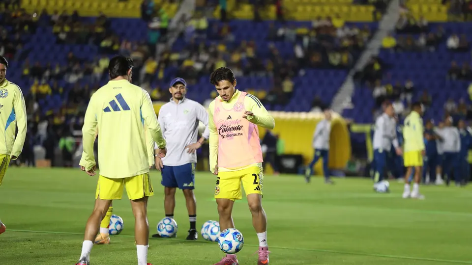 Veiga, en la previa del América vs Rayados | GINA SÁNCHEZ