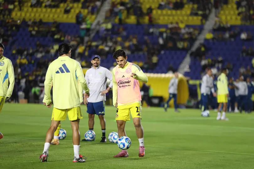 Veiga, en la previa del América vs Rayados | GINA SÁNCHEZ