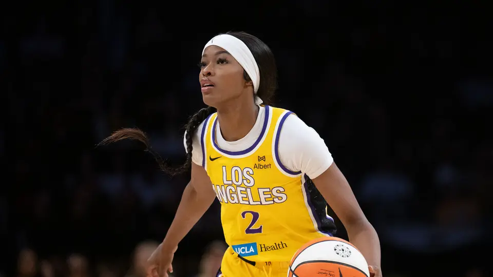 Rickea Jackson durante un partido de Los Angeles Spark en la WNBA | AP