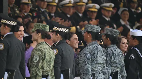 Durante el evento se destacó el creciente papel de las mujeres dentro del Ejército, la Fuerza Aérea y la Marina./ X:@heraldodemexico