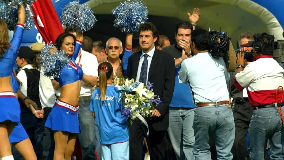 Rubén Omar Romano en el Estadio Azul Liga MX 2005 I MEXSPORT