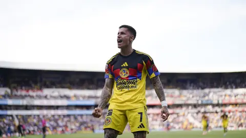 Brian Rodríguez en festejo de gol ante Querétaro en la J10 del Clausura 2026 | IMAGO7