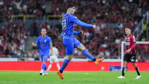 Armando 'Hormiga' González en festejo de gol ante Atlas en el Clausura 2026 | IMAGO7