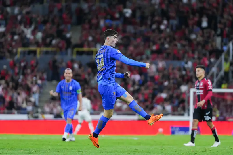 Armando 'Hormiga' González en festejo de gol ante Atlas en el Clausura 2026 | IMAGO7