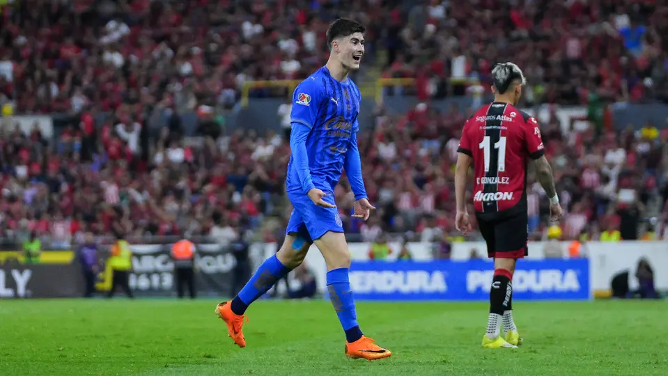 Armando 'Hormiga' González en festejo de gol ante Atlas en el Clausura 2026 | IMAGO7