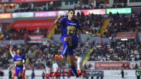 Memote Martínez celebrando su gol vs Necaxa en Liga MX I IMAGO7