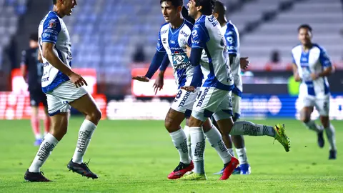 Pocho Guzmán, tras anotar | MEXSPORT