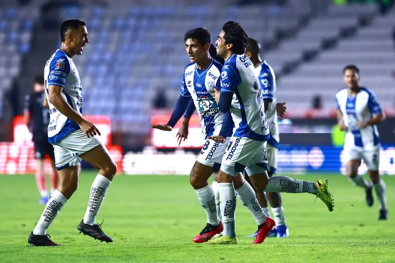 Pocho Guzmán, tras anotar | MEXSPORT