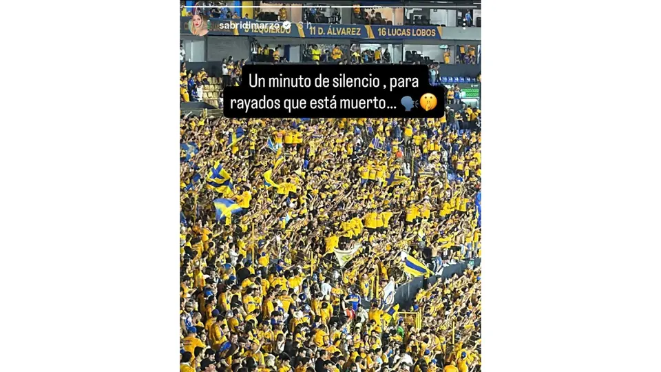 Sabrina Di Marzo y su burla hacía Rayados de Monterrey | Captura de pantalla: IG: @sabridimarzo