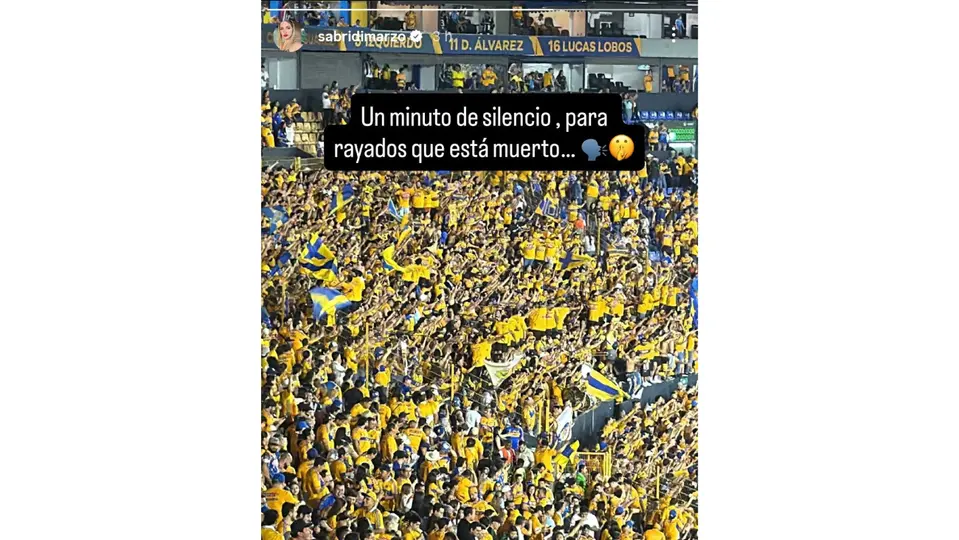 Sabrina Di Marzo y su burla hacía Rayados de Monterrey | Captura de pantalla: IG: @sabridimarzo