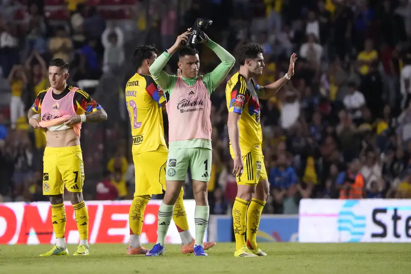 Malagón celebrando la victoria del América ante Querétaro en Liga MX I IMAGO7