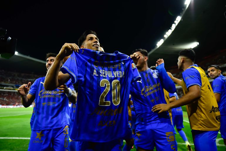 Ángel Sepúlveda festeja su gol ante Atlas | MEXSPORT