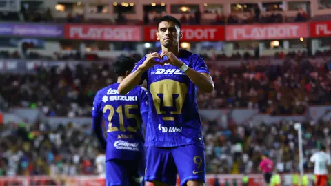 Memote Martínez tras anotar gol a Necaxa en Liga MX I IMAGO7