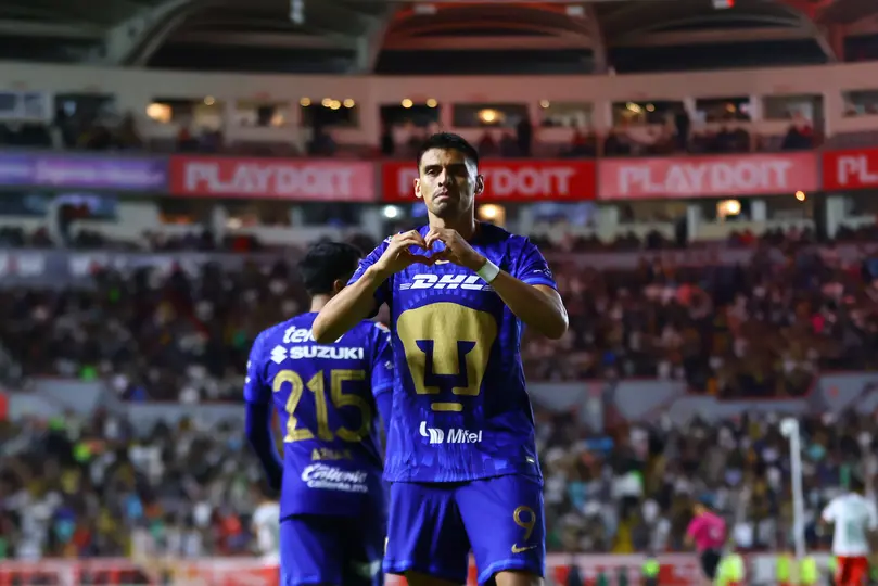 Memote Martínez tras anotar gol a Necaxa en Liga MX I IMAGO7