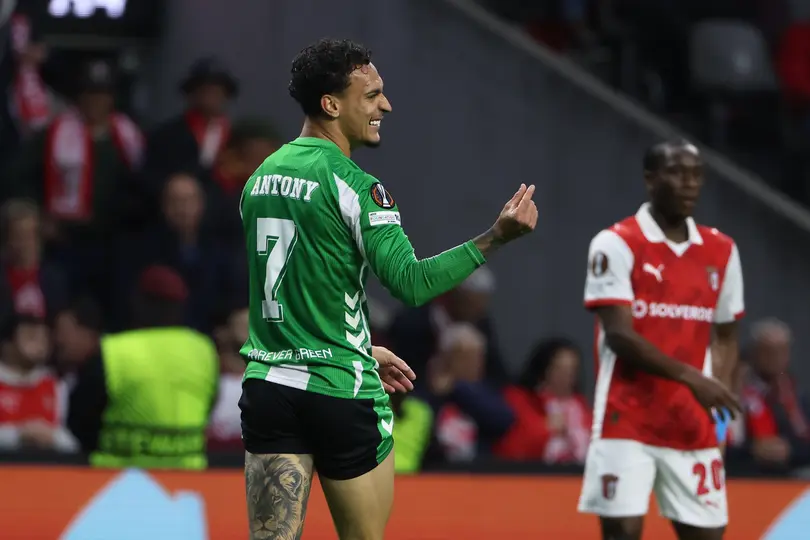 Antony en el Betis contra Braga l AP