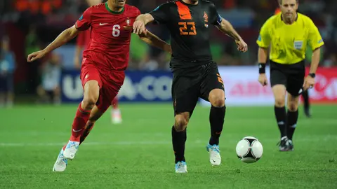 Rafael van der Vaart durante un compromiso con la Selección de Países Bajos | MEXSPORT