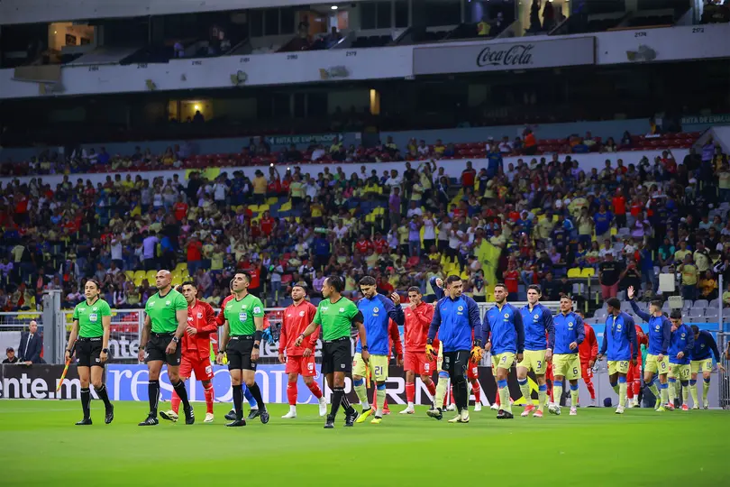 Jugadores de Toluca y América en el Clausura 2024, último partido de Liga MX en el Estadio Banorte | IMAGO 7