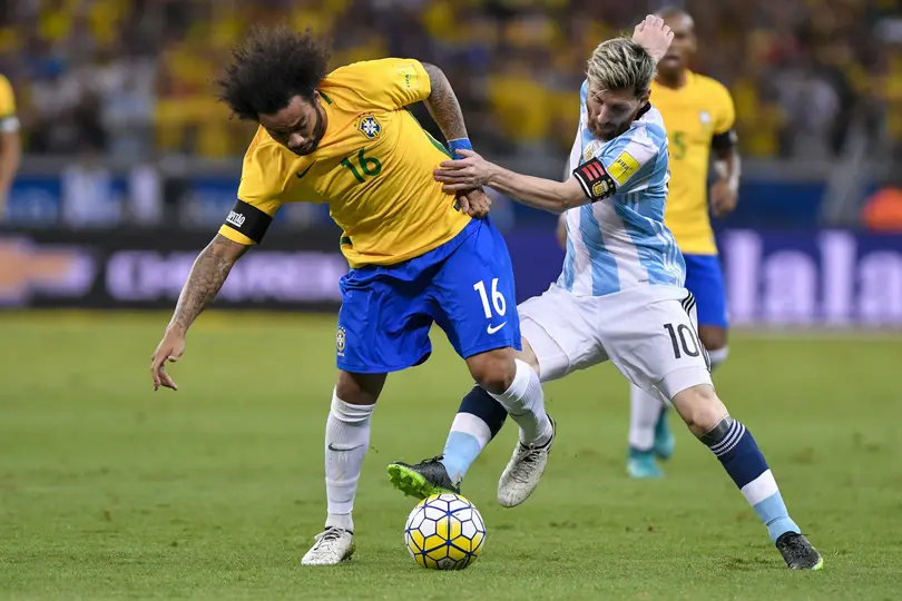 Marcelo y Messi en las eliminatorias Conmebol rumbo al Mundial 2018 | MEXSPORT
