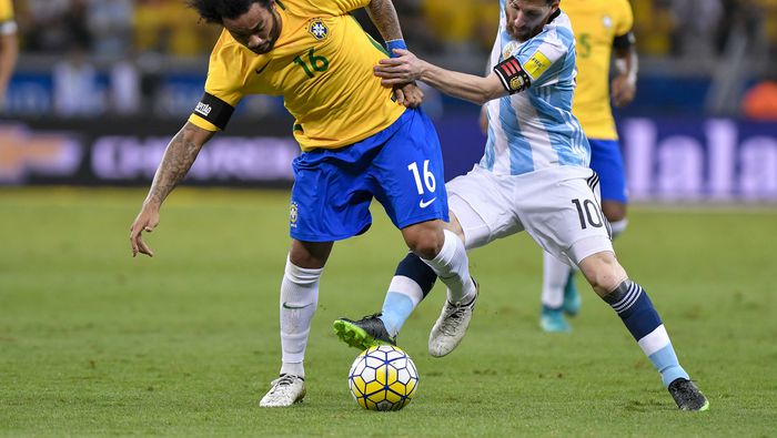 Marcelo y Messi en las eliminatorias Conmebol rumbo al Mundial 2018 | MEXSPORT