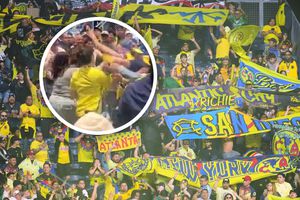 La violencia no se detiene: aficionados del América protagonizan pelea con seguidores del Nashville