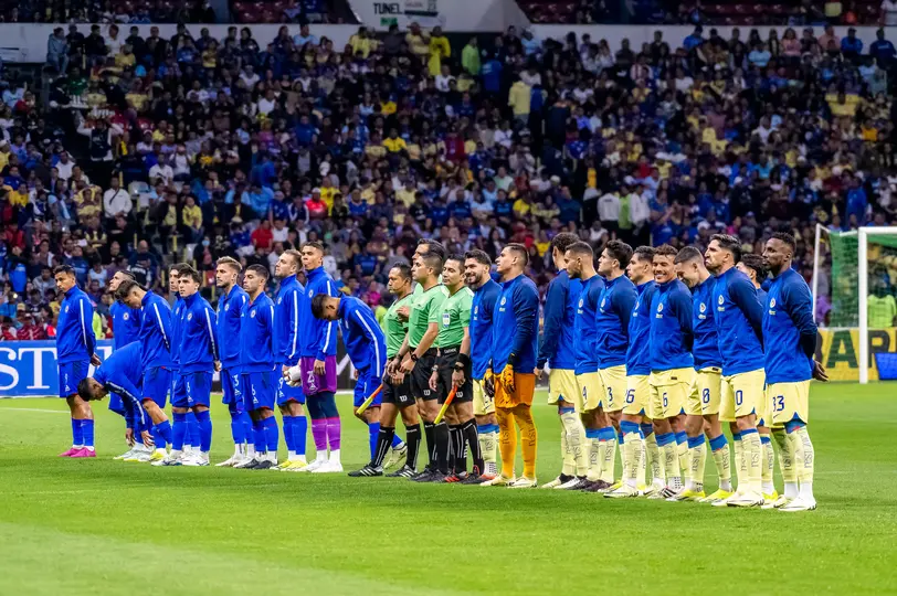 Jugadores de América y Cruz Azul en el último Clásico Joven de Fase Regular en el Estadio Banorte | IMAGO 7