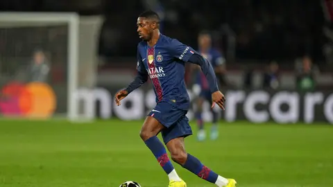 Ousmane Dembélé en el duelo de Ida de los Cuartos de Final de la Champions League ante Liverpool | AP