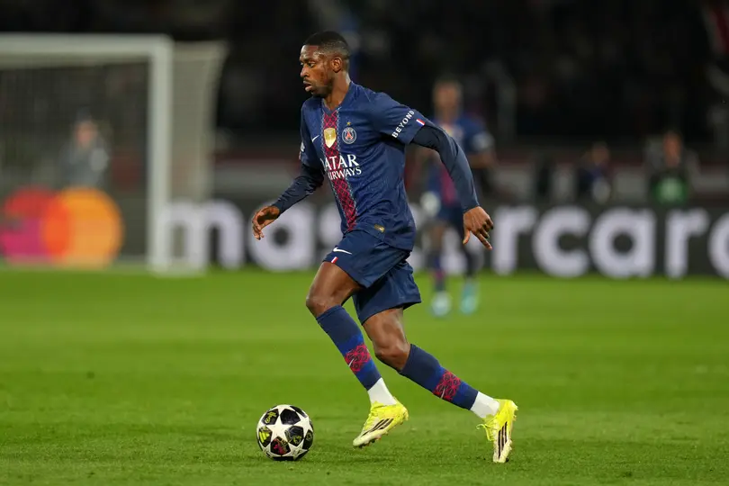 Ousmane Dembélé en el duelo de Ida de los Cuartos de Final de la Champions League ante Liverpool | AP