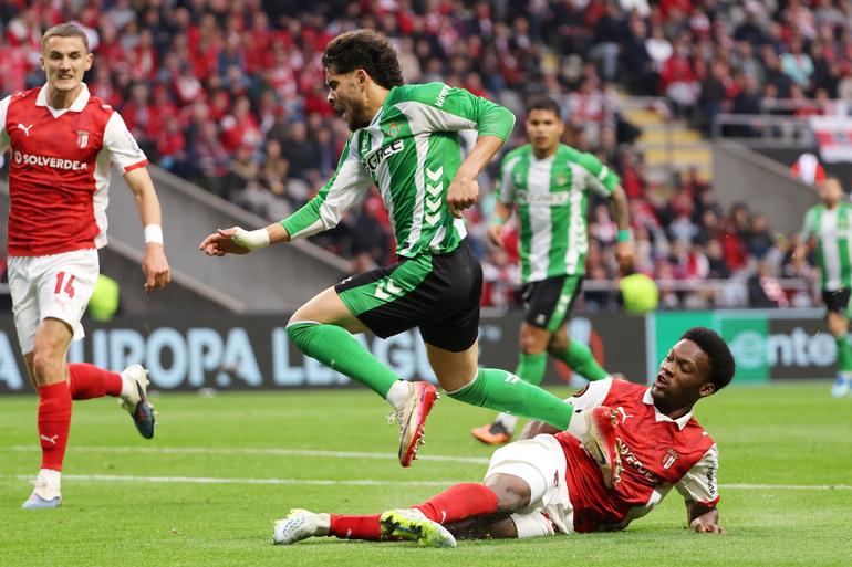 Partido muy cerrado entre Braga vs. Betis por la Europa League l AP