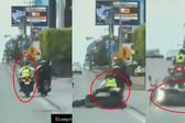VIDEO: Motociclista embiste a agente de tránsito y lo derriba para evitar revisión en Puebla