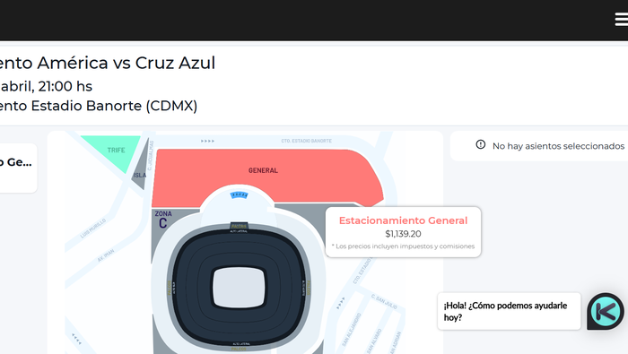 Así es el costo del estacionamiento en el Estadio Banorte | CAPTURA