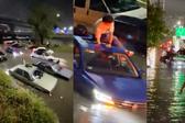 VIDEO: Lluvias azotan Monterrey provocando inundaciones, autos bajo el agua, un muerto y… restos humanos