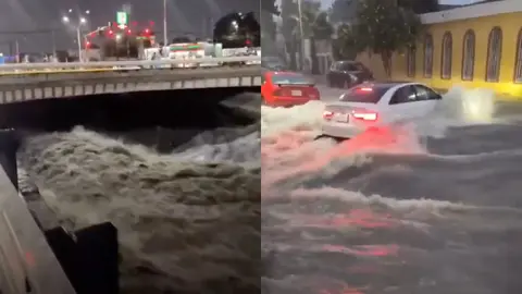 Las fuertes lluvias pegaron en varios municipios de Nuevo León causando caos y accidentes / Especial