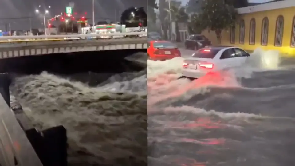 Las fuertes lluvias pegaron en varios municipios de Nuevo León causando caos y accidentes / Especial