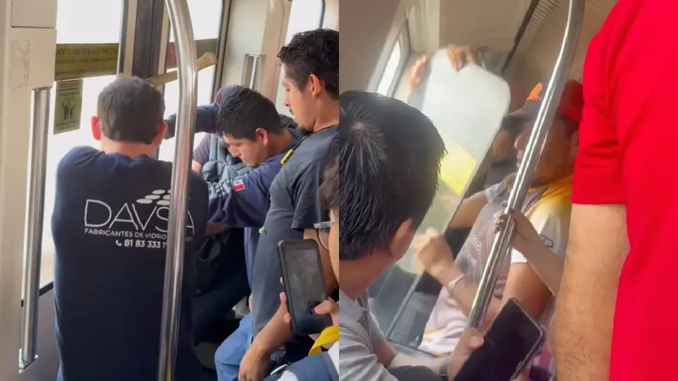 Varias personas se unieron para poder quitar los vidrios o abrir las puertas / Especial
