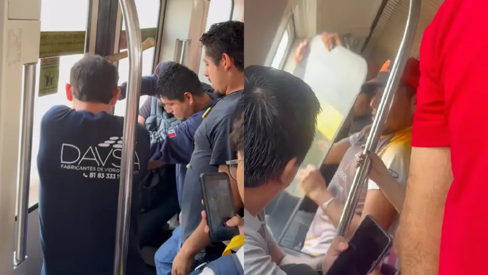Varias personas se unieron para poder quitar los vidrios o abrir las puertas / Especial