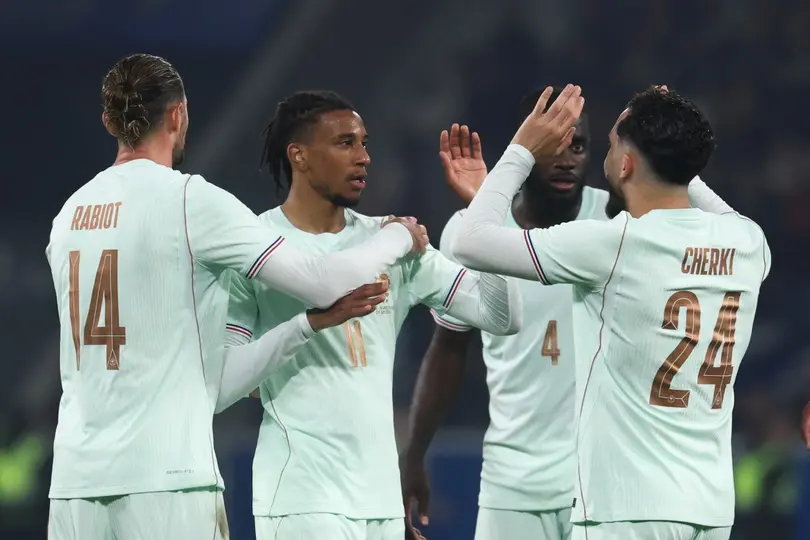 Jugadores de la Selección de Francia celebran ante Irlanda del Norte | AFP