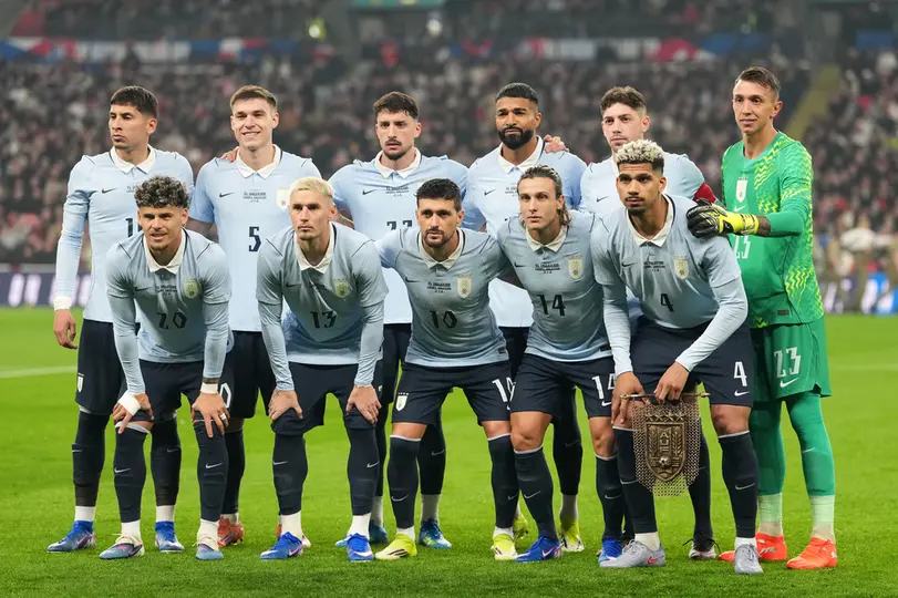 Selección de Uruguay previo a un partido | AP