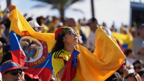 Afición de Colombia en San Diego | AP