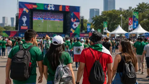 El Fan Fest se convertirá en uno de los principales puntos de reunión para los aficionados que vivirán la pasión mundialista fuera de los estadios./ IA