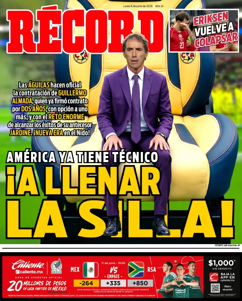 Portada RÉCORD 08 de junio de 2026