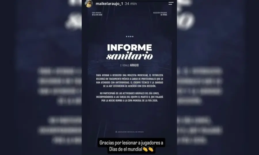 Así fue la publicación del hermano de Ronald Araujo | CAPTURA DE PANTALLA