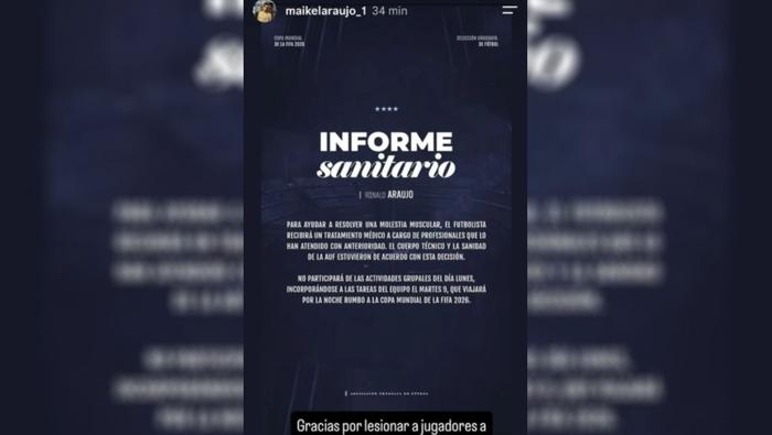 Así fue la publicación del hermano de Ronald Araujo | CAPTURA DE PANTALLA