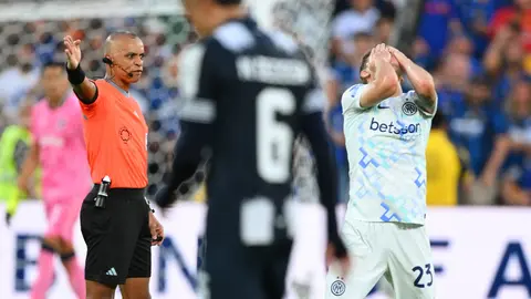 Wilton Sampaio dirigiendo partidos en la Copa Libertadores | AFP