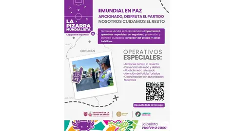 Miles de aficionados podrán seguir los partidos del Mundial 2026 desde el FIFA Fan Fest instalado en la Ciudad de México./ X: @SSC_CDMX