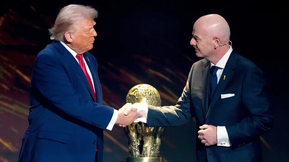 Donald Trump con Gianni Infantino | AP