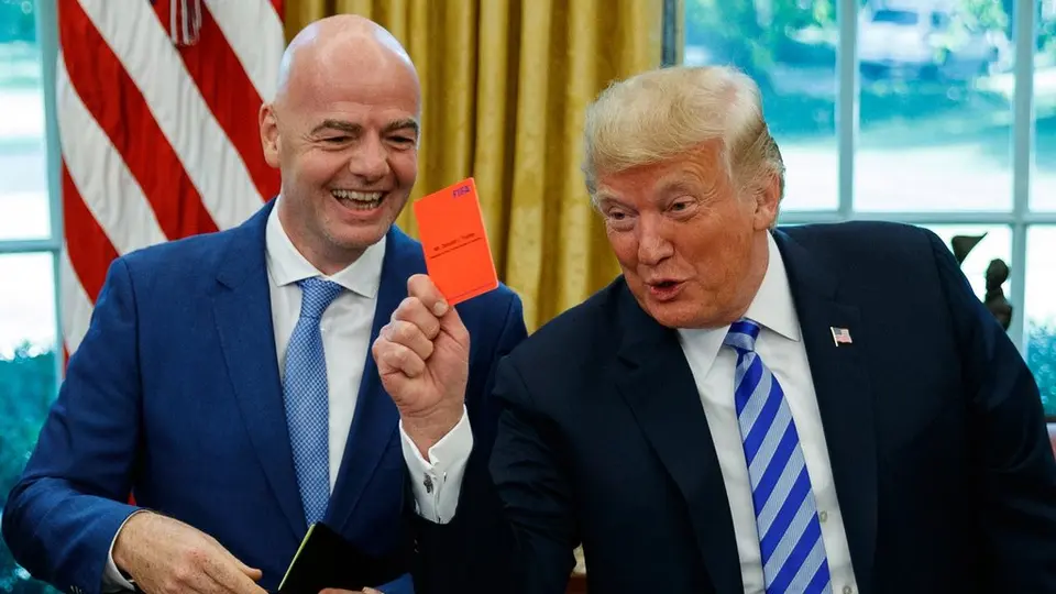 Gianni Infantino con Donald Trump | AP