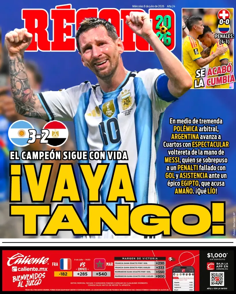 Portada RÉCORD 08 julio 2026